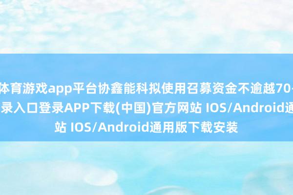 体育游戏app平台协鑫能科拟使用召募资金不逾越70-开云kaiyun登录入口登录APP下载(中国)官方网站 IOS/Android通用版下载安装